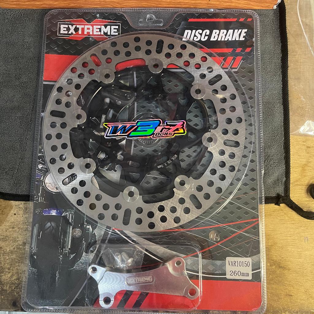 DISK FLOATING CNC 260 piringan disk brake cakram VARIO NEW 150 LUBANG 5  disk EXTREME