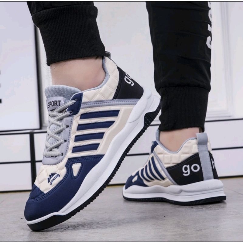 Sepatu Sneakers Pria Gaxing - GO Premium Sporty Casual Pria Terbaru