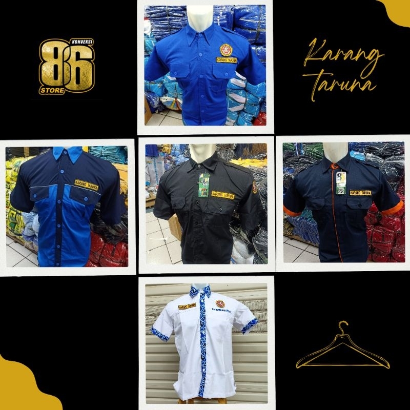 Kemeja pdh karang taruna pendek custom request bordir konveksi86
