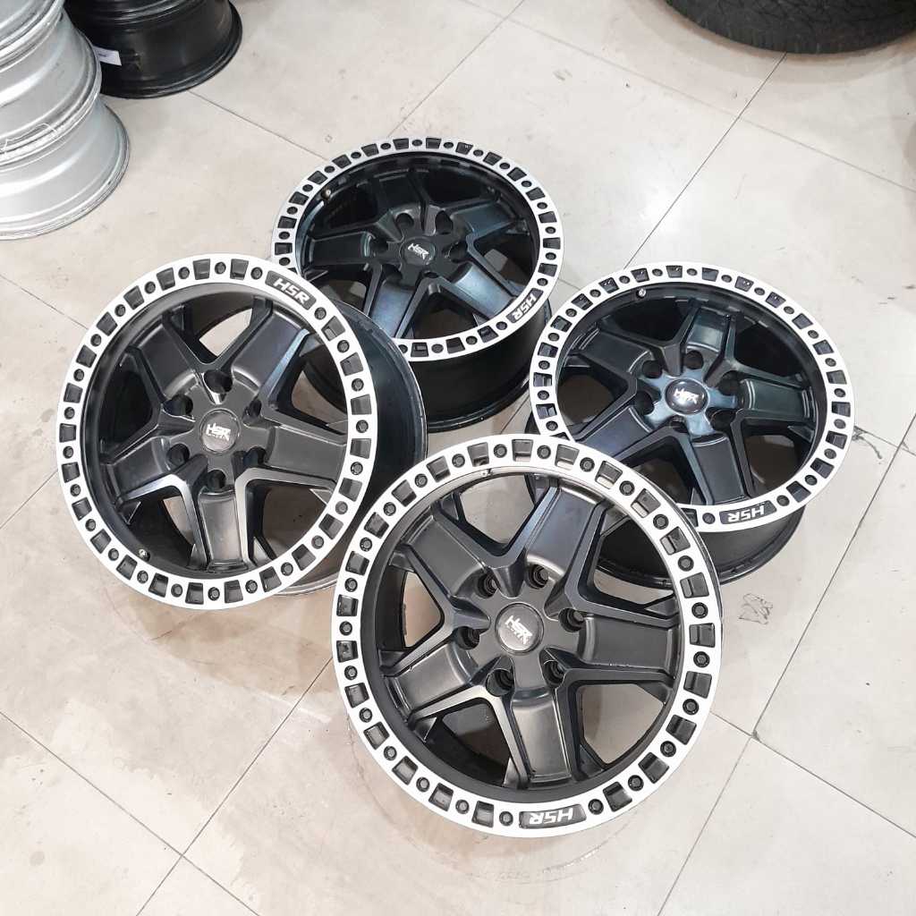 VELG MOBIL BEKAS RACING HSR OFF-ROAD R18  PAJERO RING 18 LEBAR 8 BAUT 6X139 ET20