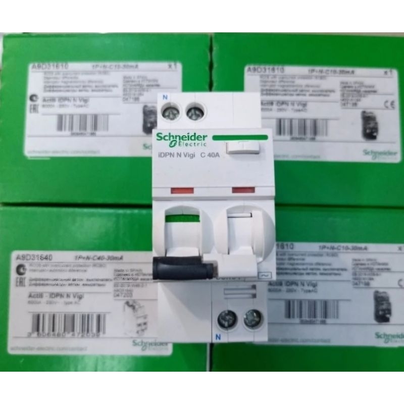 RCBO IDPN VIGI 40A 30MA 1P+N SCHNEIDER A9D31640