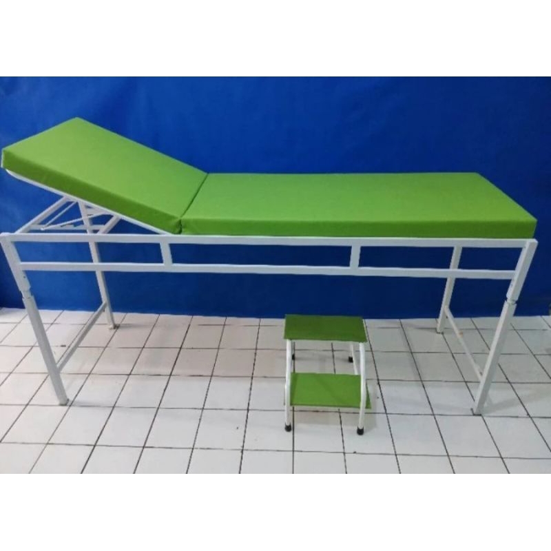Bed periksa examination Kd holow besi+ matras + Packing kayu
