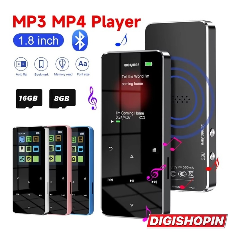 DAP MP4 Player MP3 Player Digital Audio Player Bluetooth 1.8 Inch HD