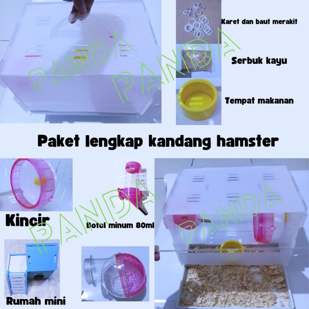 Kandang hamster akrilik,Rumah hamster,Rumah Hewan peliharaan,Kandang hamster