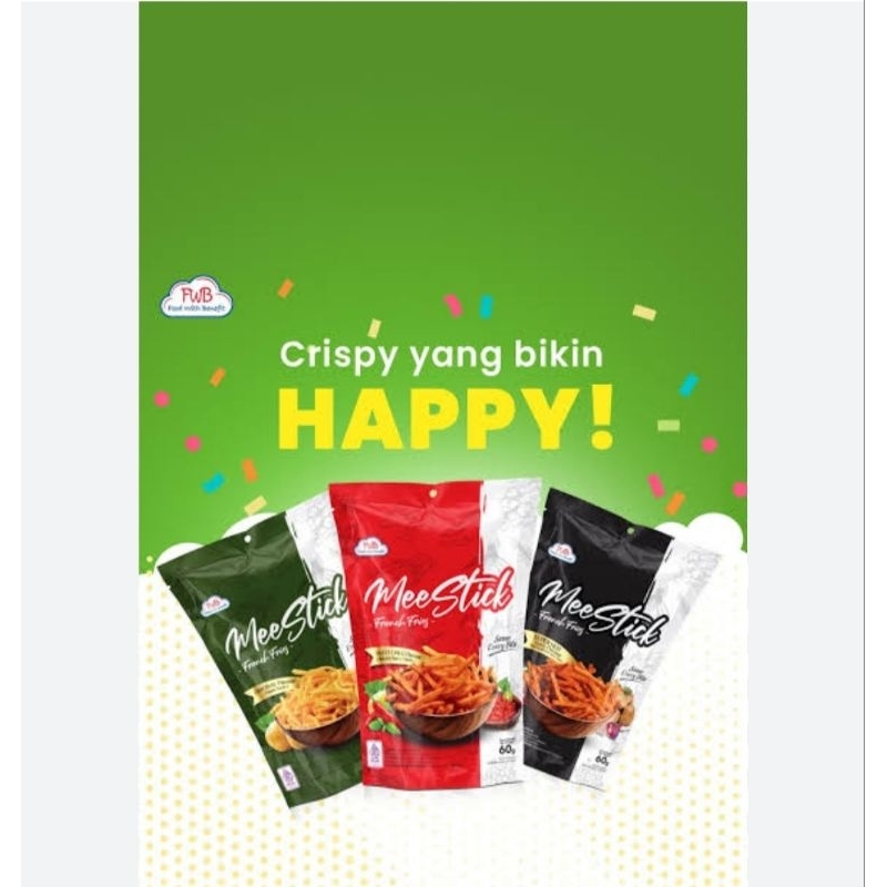 Mee Stick French Fries 60 gr / French Fries Mee Stick 60 gr / Mee Stick