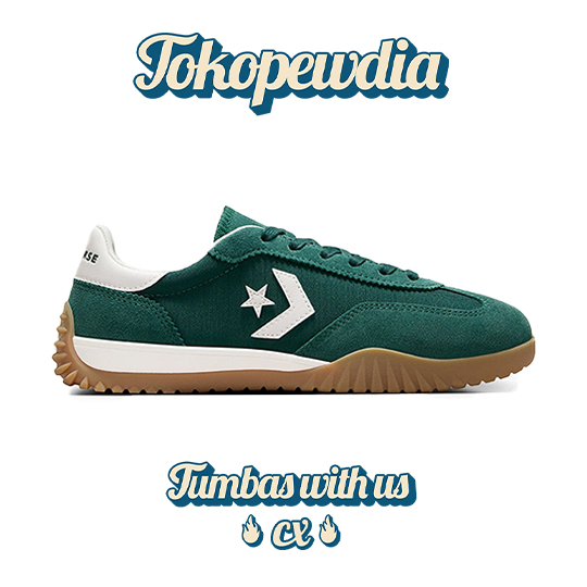 Converse Run Star Trainer Green Envy Egret White