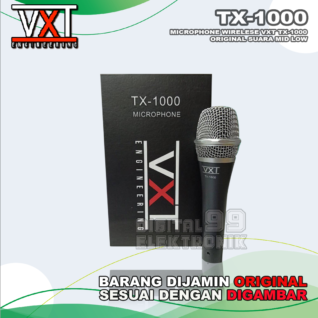 Microphone Mic Wire Kabel VXT TX-1000 | TX1000 Suara Mid Low Original