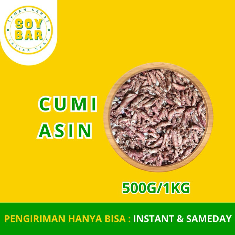 

Cumi Asin BK Besar | 500G / 1KG | Soybar