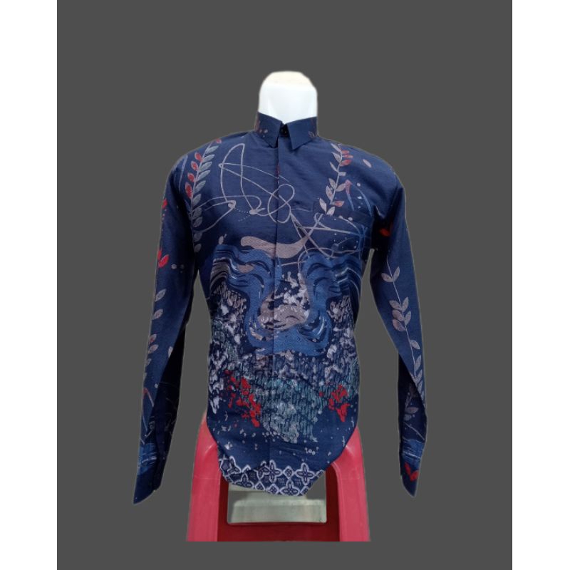 Kemeja batik pria motif ABSTRAk bahan doby//Kemeja batik seragam