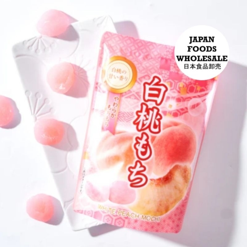 

Seiki White Peach Sakura / kue mochi / cemilan impor / michi