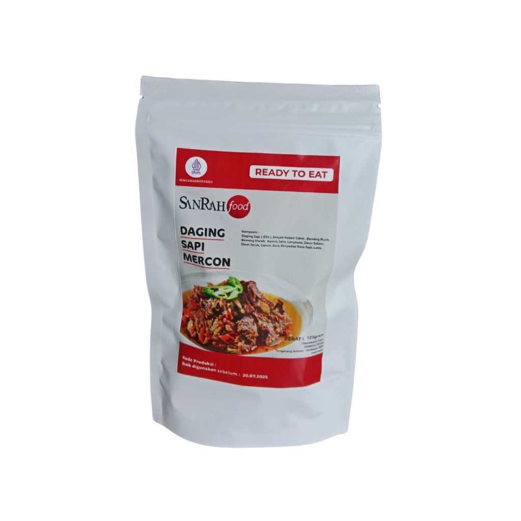 

Ready to eat Daging Sapi Mercon | 100gr | Makanan Siap Saji