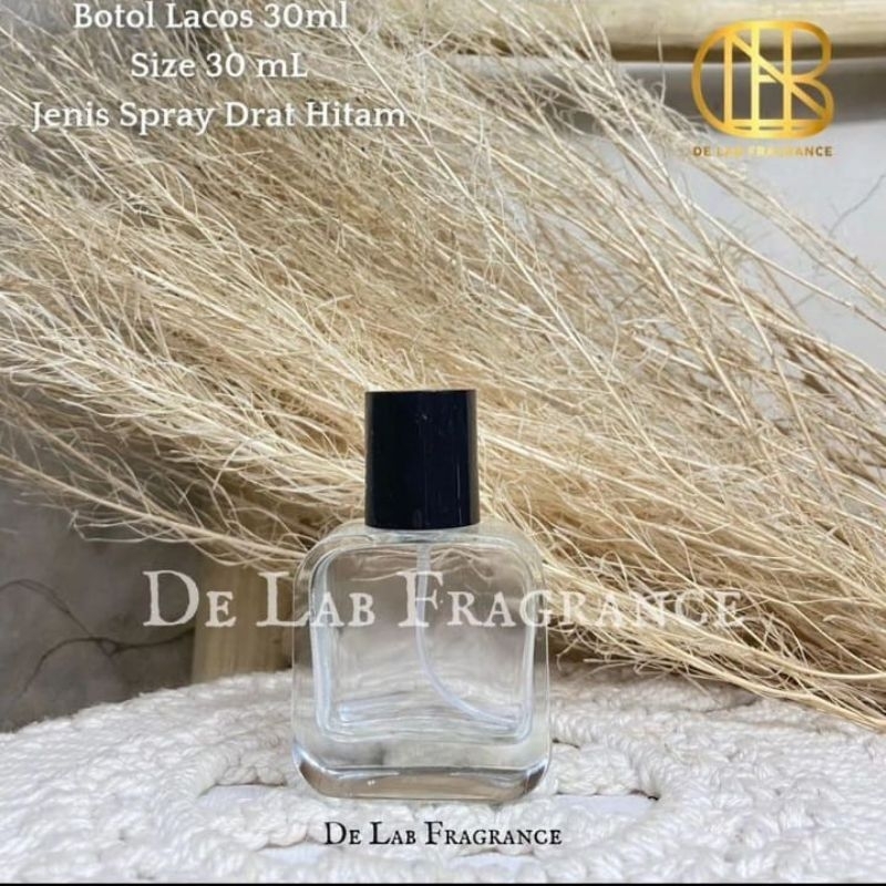 botol parfum coste 30 ml transparant drat tutup hitam/ botol parfum isi ulang 30 ml/ botol parfum re