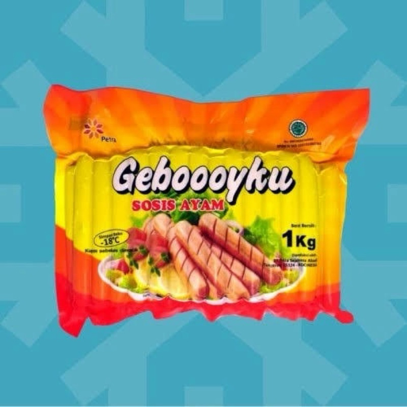 

Gebooyku Sosis Ayam Putih 1kg Chicken Sausage