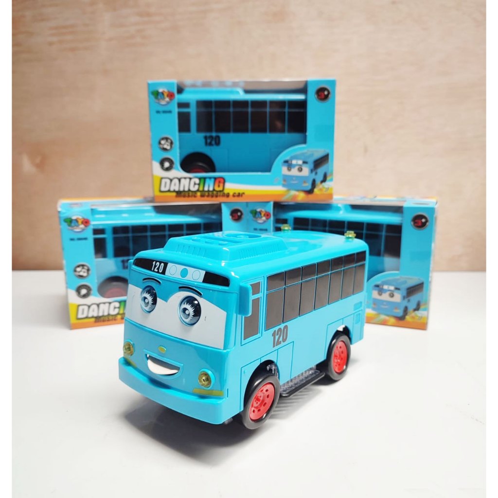 MAINAN TRUK BUS BIS TAYO OLENG MAINAN TAYO OLENG DANCING ROBOT MOBIL BUS TAYO ADA LAMPU DAN MUSIK KA