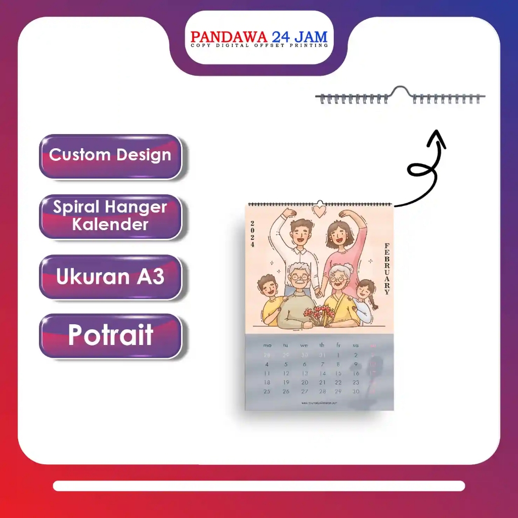 

Kalender Dinding 2023 Calender Custom 7 Lembar