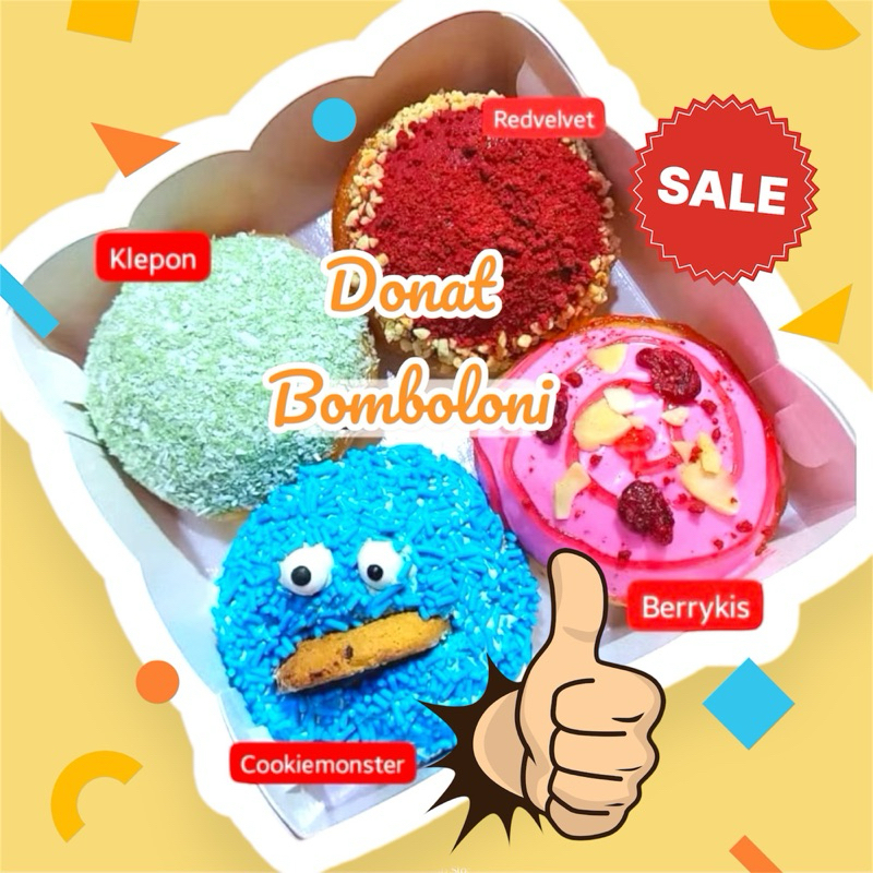 

DONAT BOMBOLONI SPECIAL DONAT BERBAGAI VARIAN RASA By.GC Home Made