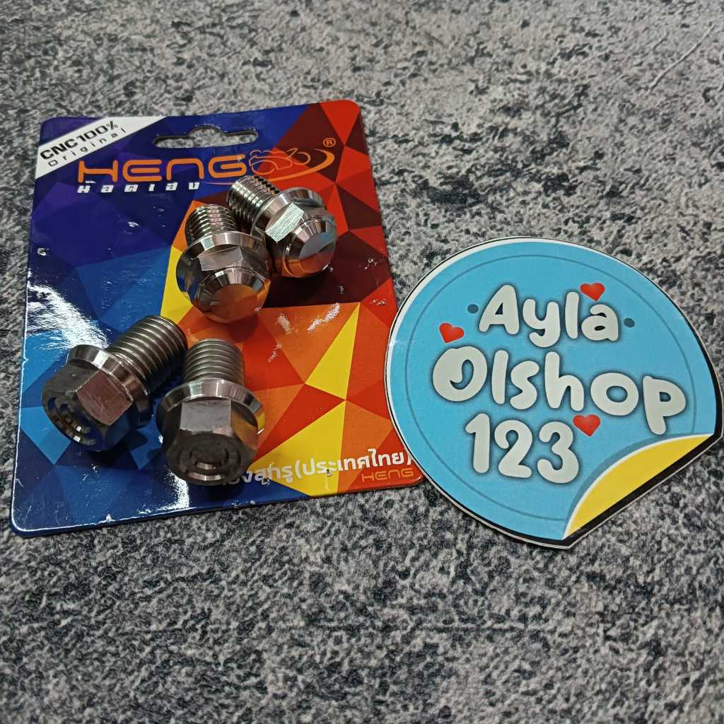 Baut probolt pembuangan tap oli mesin bawah mio nouvo soul beat scoopy vario 125/150 original heng t