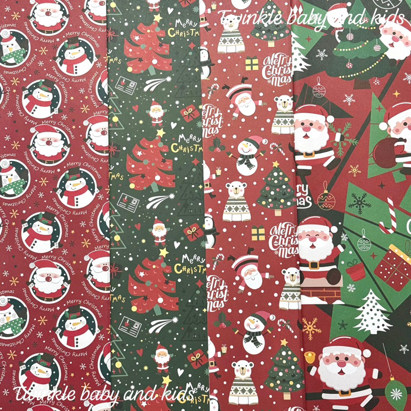 

BUNGKUS KERTAS KADO NATAL WRAPPING PAPER MERRY CHRISTMAS HAMPERS KADO NATAL CHRISTMAS ANAK SANTA LUCU HAMPERS BINGKISAN KARTU UCAPAN TAG CARD