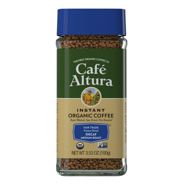 

Cafe Altura Instant Organic Coffee Medium Roast Decaf 100 Gram