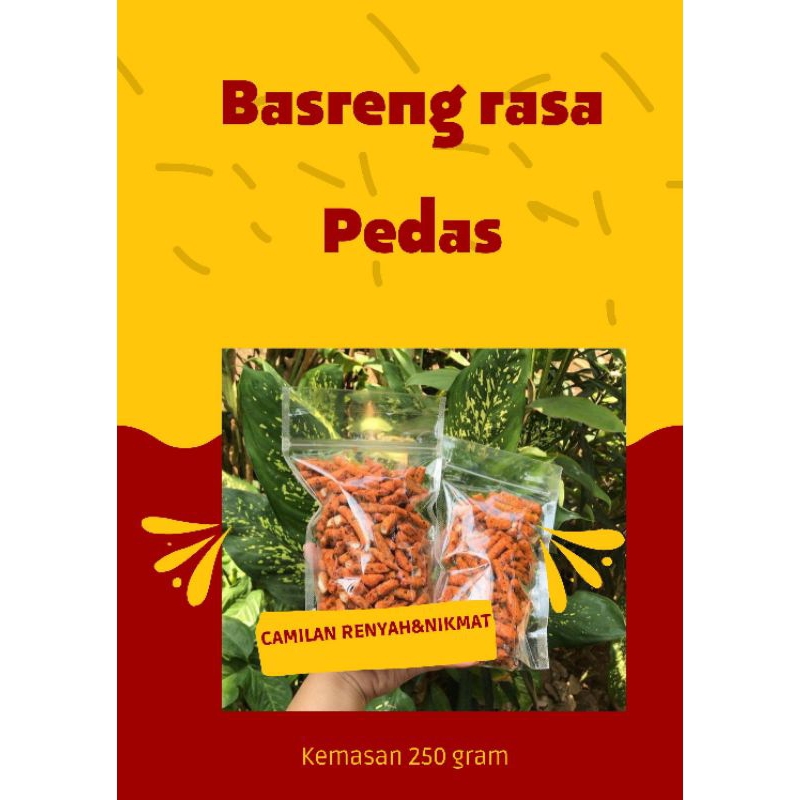 

Basreng Stik pedas kemasan 250 gram