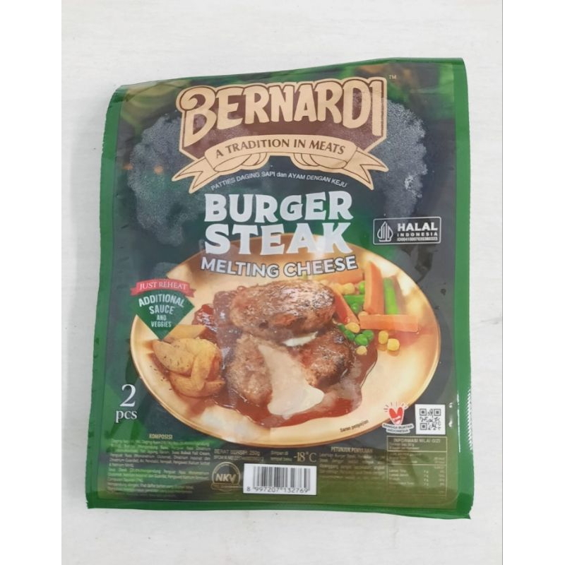 

BERNARDI Burger Steak Melting Cheese 250g