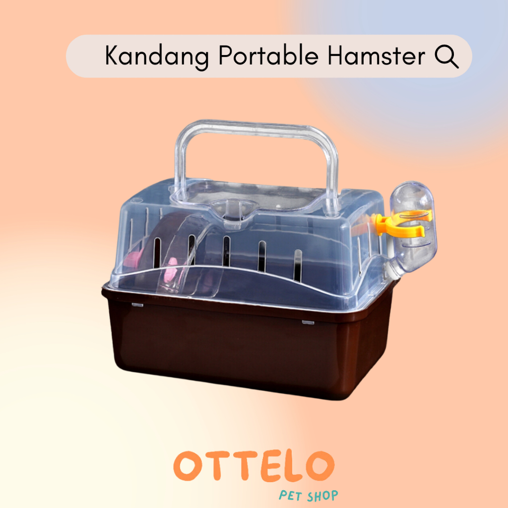 Kandang Hamster Portable Rumah Hamster / Hamster Travelling Box / Kandang Sugar Glider