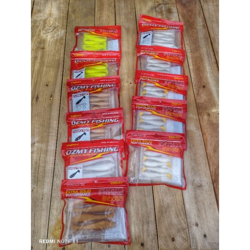 Umpan Casting Soft plastic Ozmy Paddle Pop 7cm & 10cm soft lure casting gabus tomam Ozmy silencer or