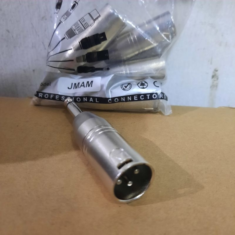 jek connector toa akai mono ke canon xlr male STX JMAM original