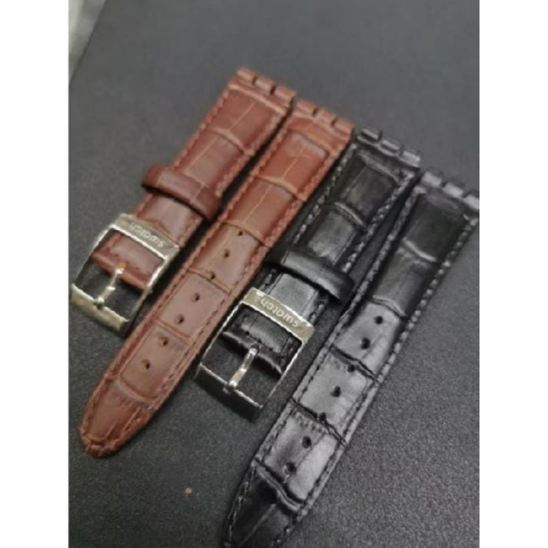 SWATCH STRAP TALI JAM TANGAN SWATCH KULIT
