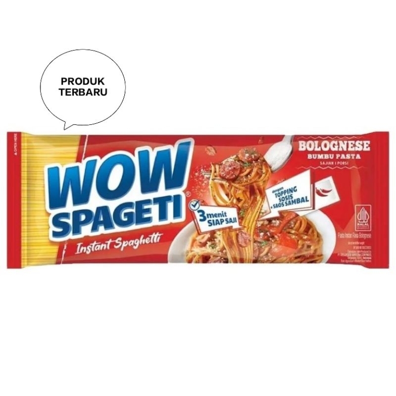 

Wow shageti instant spaghetti meaty bolognese 84g