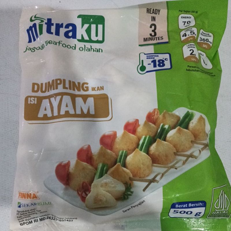 

Mitraku Dumpling ayam500gr