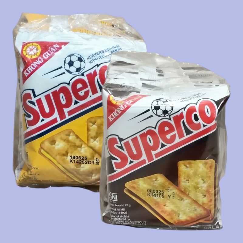 

Khong Guan Superco Coklat & Lemon Biscuit 20gr [10 pcs/pack]