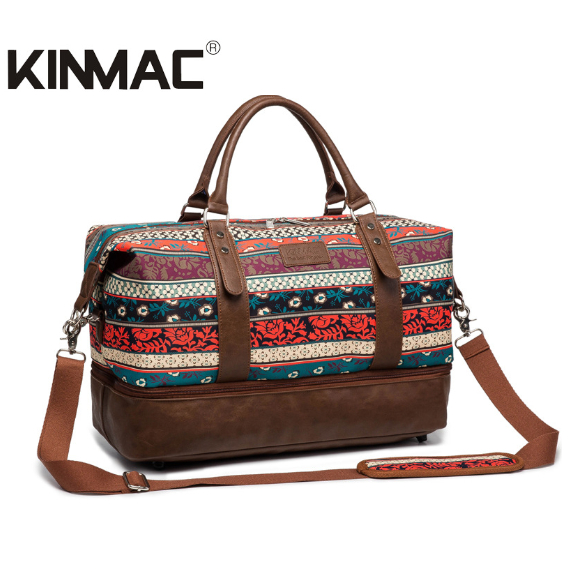KINMAC Bohemian Brown Gym Bag Tas Multifungsi Fitnes Olahraga Sport Waterproof Travel Bag