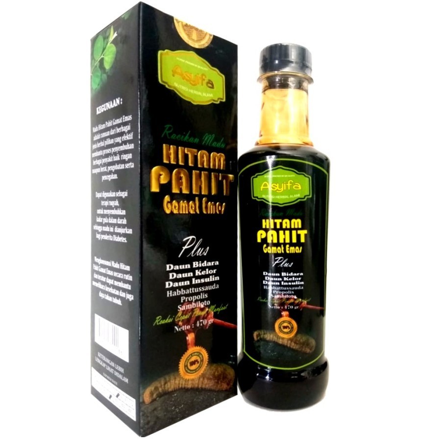 

ASYIFA Racikan Madu HITAM PAHIT Gamat Emas 470gr / Plus Herbal Lainnya