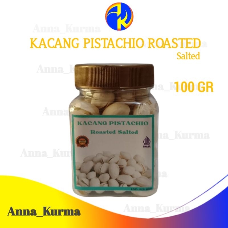 

Kacang Pistachio Roasted Salted 100gr Premium Kemasan Toples Mini