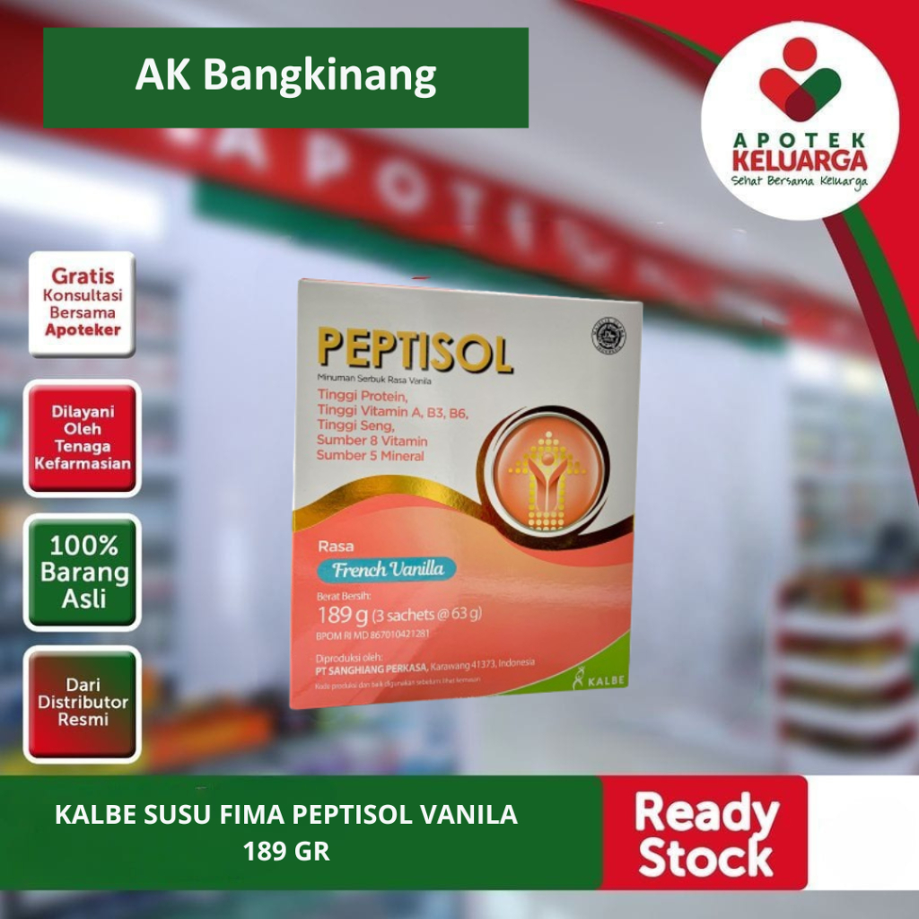 

KALBE SUSU FIMA PEPTISOL VANILA 189 GR (A) #susunutrisi #susutinggiprotein