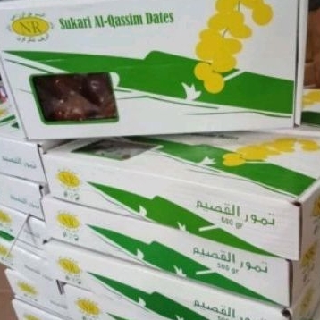 

Kurma Sukkari Al qasim box 1kg 1kg 500gr 500gr