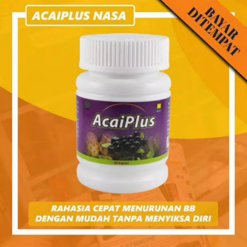 OBAT DIET PELANGSING BADAN ACAIPLUS NASA ACAI PLUS ACAI BERRY ASLI 100% ORIGINAL OBAT PEMBAKAR LEMAK