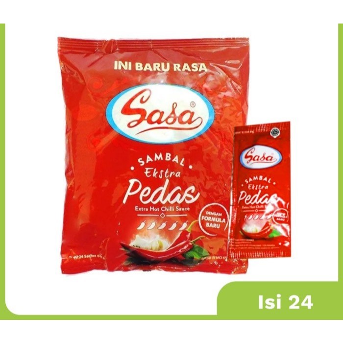 

Sasa Sambal Xtrahot Termurah Promo GrosirSachet Isi 24 x 8 Gr