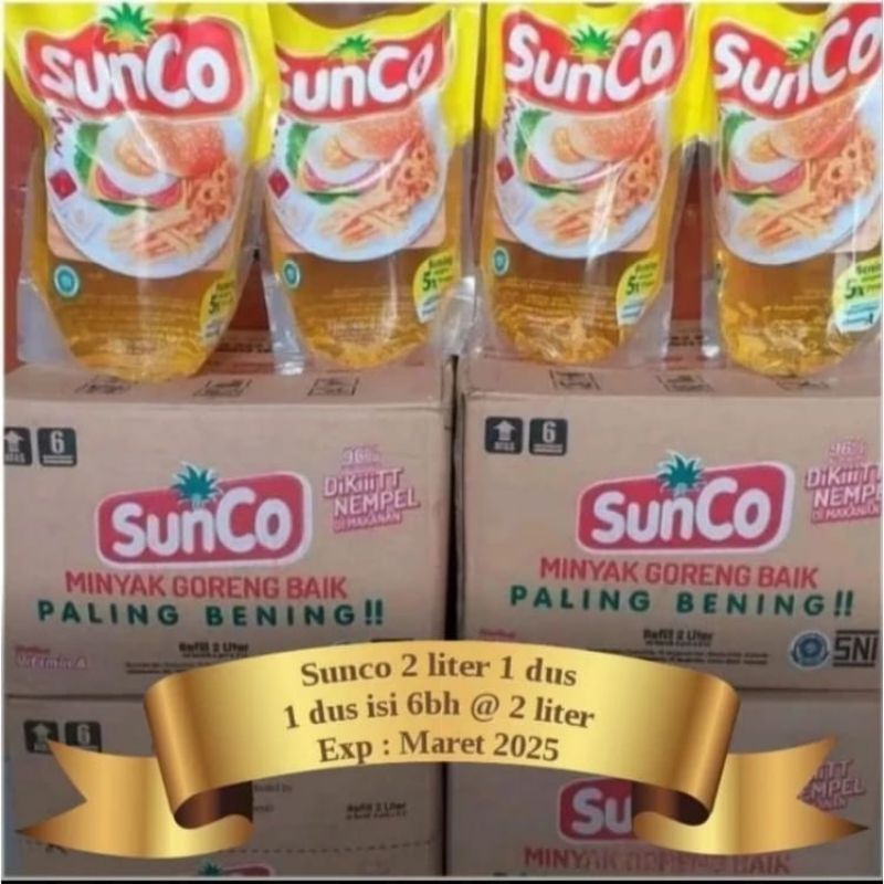 

Promo minyak sunco 2L per karton isi 6pcs