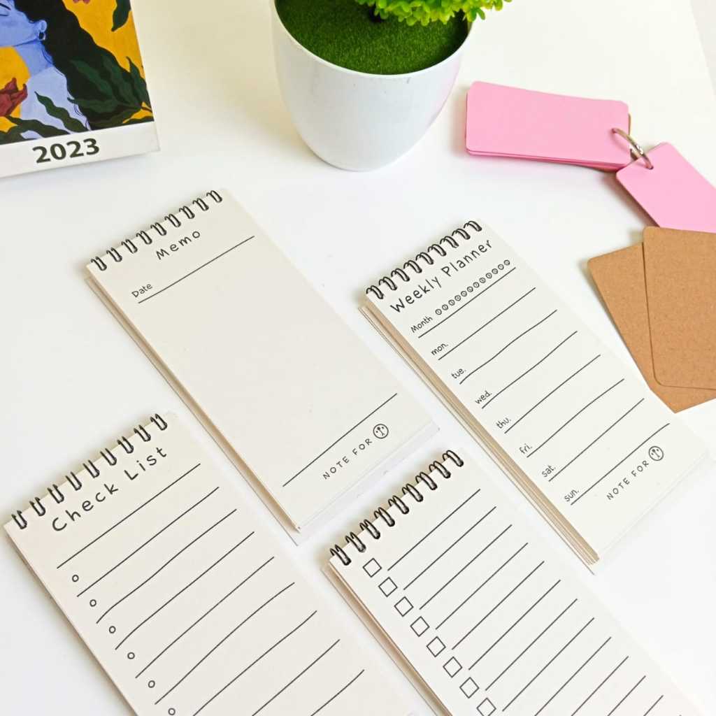 

TO DO LIST NOTEBOOK KECIL MINI BUKU CATATAN JURNAL MEMO CHEK LIST WEEKLY PLANNER BLANK POLOS