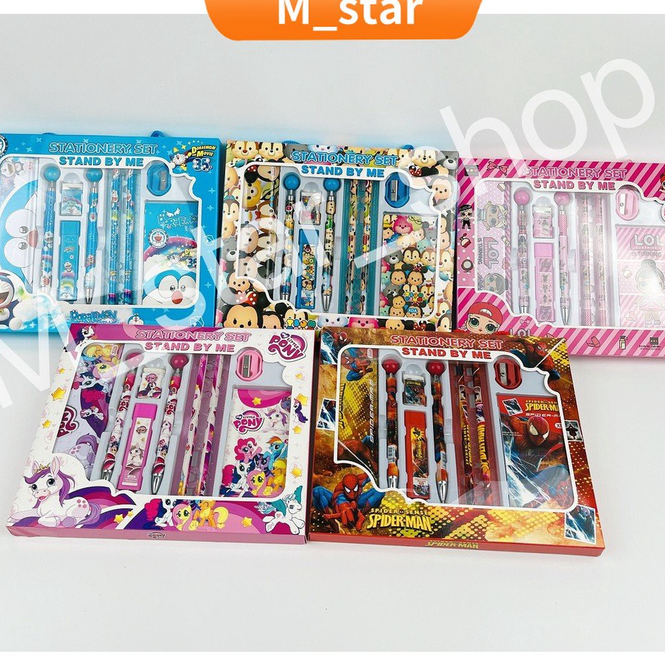 

Kejar Grosir Paket alat tulis 1 in1 NOTES Alat tulis set karakter Stationery set