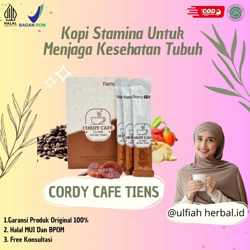 

Cordy Cafe Original- kopi Tiens Kuat Tahan Lama 100% Original & Kopi Stamina || Kopi Herbal