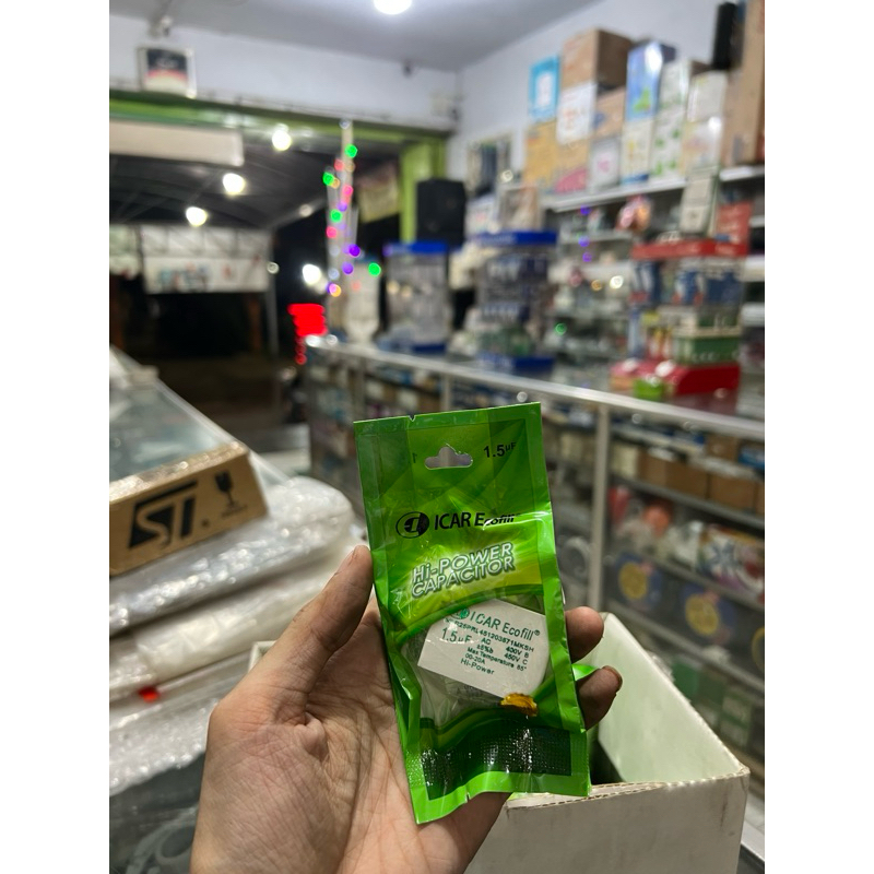 kapasitor icar 1.5uf bagus ecofill 1.5 uf