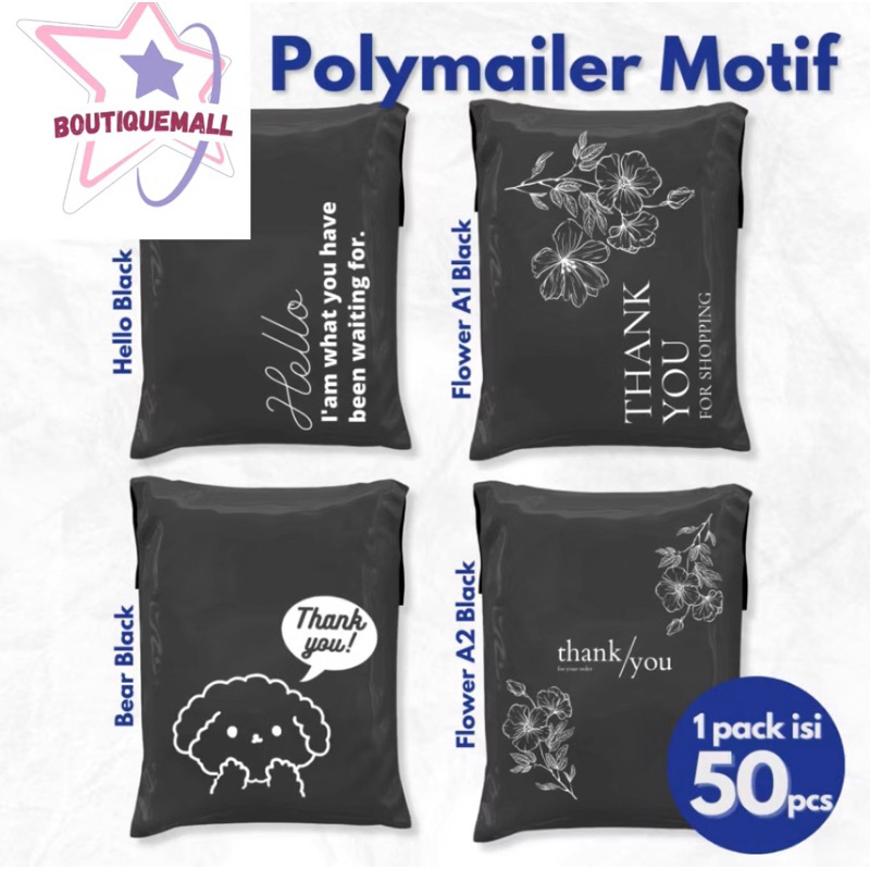 Plastik Polymailer Premium Kwalitas Grade A plastik Kantong Amplop Lem dan Tebal, Amplop packing Onl