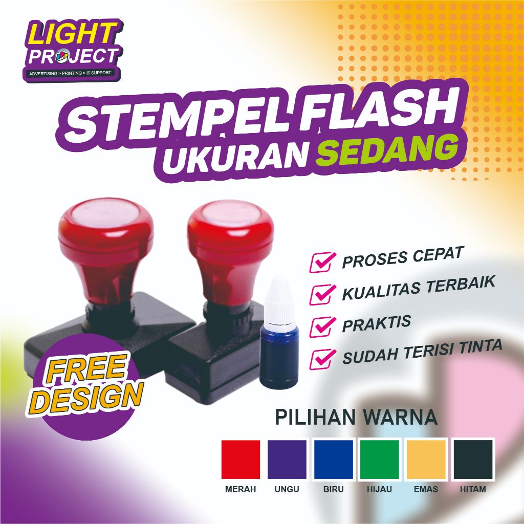

Stempel Flash Otomatis Custom Ukuran Sedang