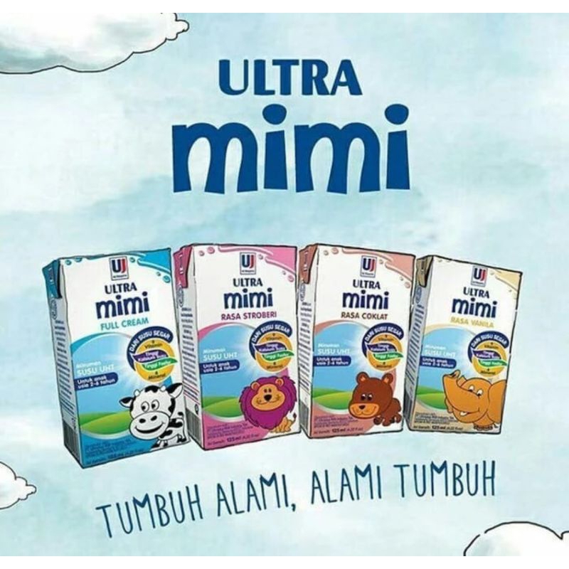 

SUSU ULTRA MIMI KIDS 125 ml /vanila/coklat/fullcream/stawberry