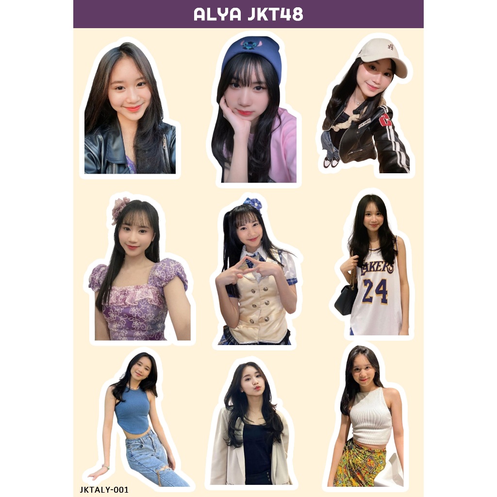 ALYA STIKER JKT 48 I STIKER JKT 48 I JKT 48 NEW ERA I STIKER ALYA JKT48 I STIKER HOLOGRAM JKT48