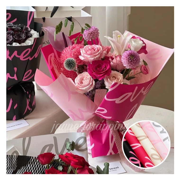 

Trend Dicari 1PAK2LEMBAR JIA Kertas Buket Bunga Love Flower Wrapping Paper Cellophane