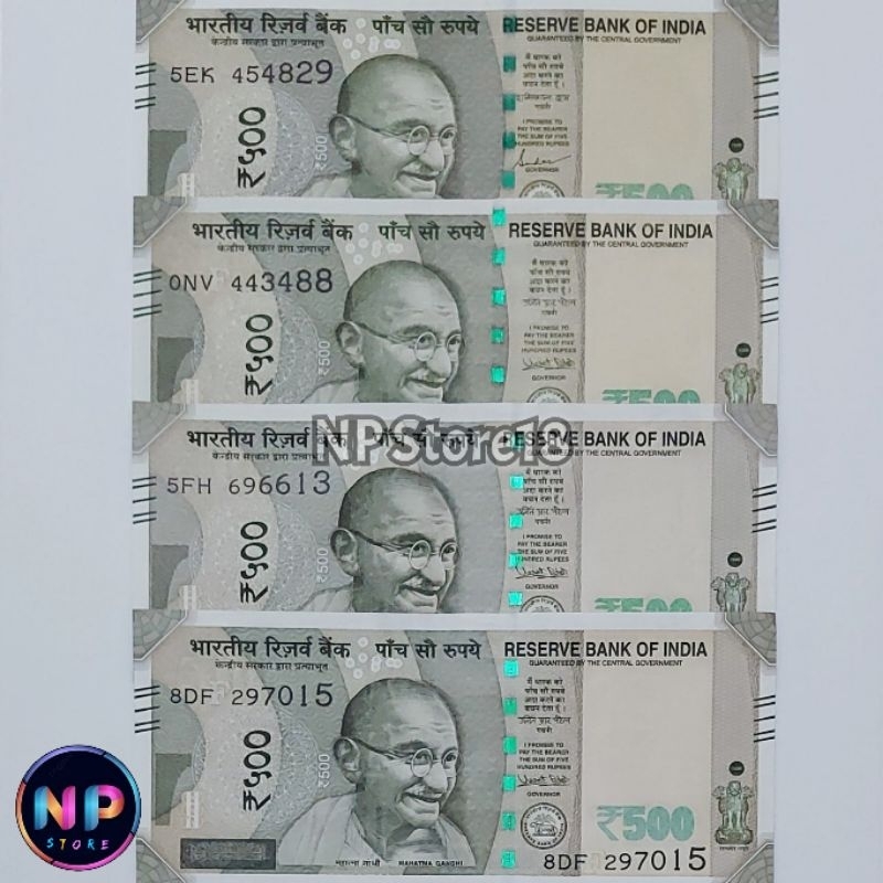 Souvenir Uang Asing Kuno India 500 Rupee